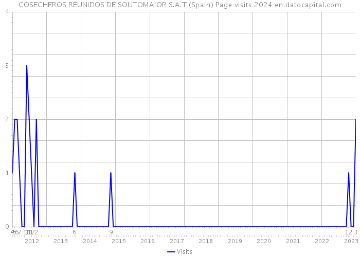 COSECHEROS REUNIDOS DE SOUTOMAIOR S.A.T (Spain) Page visits 2024 