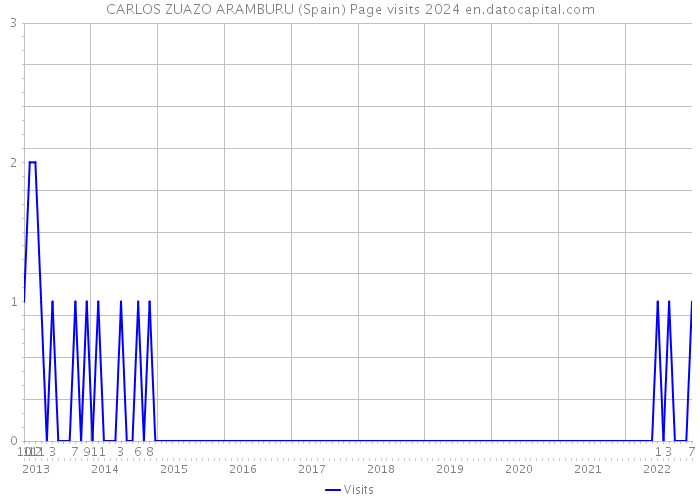 CARLOS ZUAZO ARAMBURU (Spain) Page visits 2024 