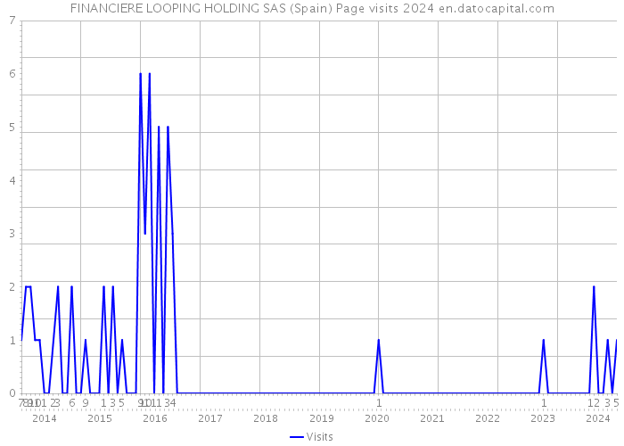 FINANCIERE LOOPING HOLDING SAS (Spain) Page visits 2024 