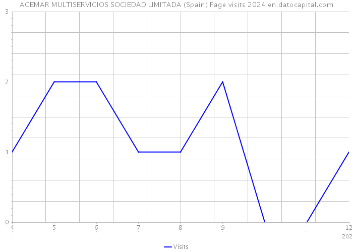 AGEMAR MULTISERVICIOS SOCIEDAD LIMITADA (Spain) Page visits 2024 