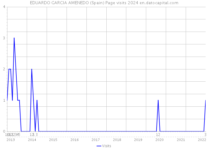 EDUARDO GARCIA AMENEDO (Spain) Page visits 2024 