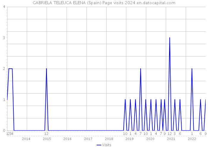 GABRIELA TELEUCA ELENA (Spain) Page visits 2024 