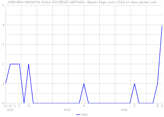 ASESORIA HINOJOSA AVILA SOCIEDAD LIMITADA. (Spain) Page visits 2024 