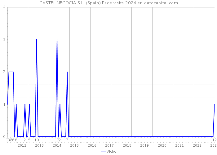 CASTEL NEGOCIA S.L. (Spain) Page visits 2024 