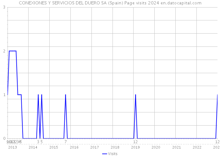 CONEXIONES Y SERVICIOS DEL DUERO SA (Spain) Page visits 2024 