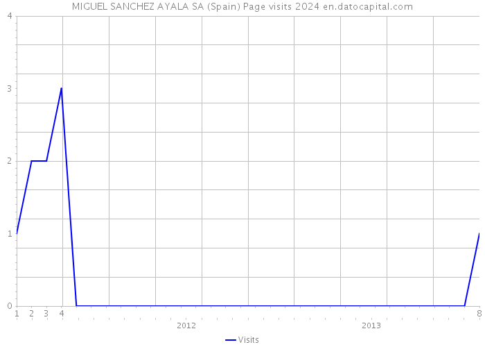 MIGUEL SANCHEZ AYALA SA (Spain) Page visits 2024 