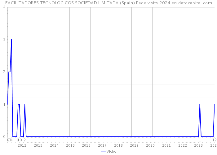 FACILITADORES TECNOLOGICOS SOCIEDAD LIMITADA (Spain) Page visits 2024 
