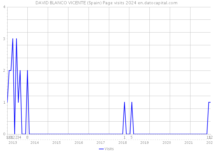 DAVID BLANCO VICENTE (Spain) Page visits 2024 