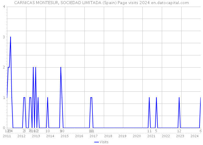 CARNICAS MONTESUR, SOCIEDAD LIMITADA (Spain) Page visits 2024 