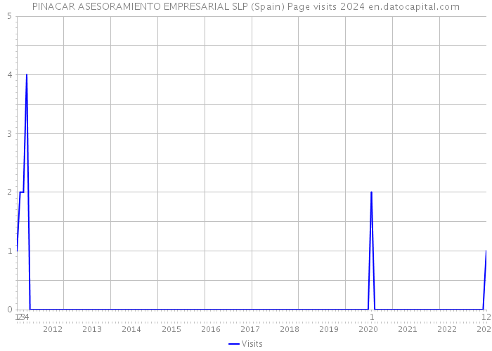 PINACAR ASESORAMIENTO EMPRESARIAL SLP (Spain) Page visits 2024 