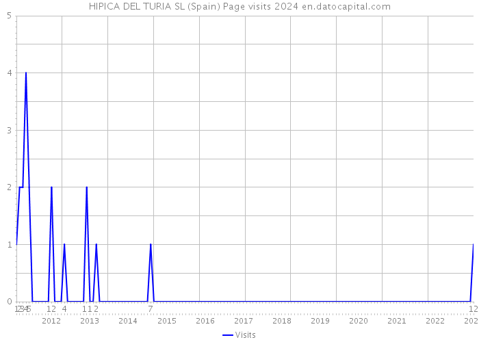 HIPICA DEL TURIA SL (Spain) Page visits 2024 