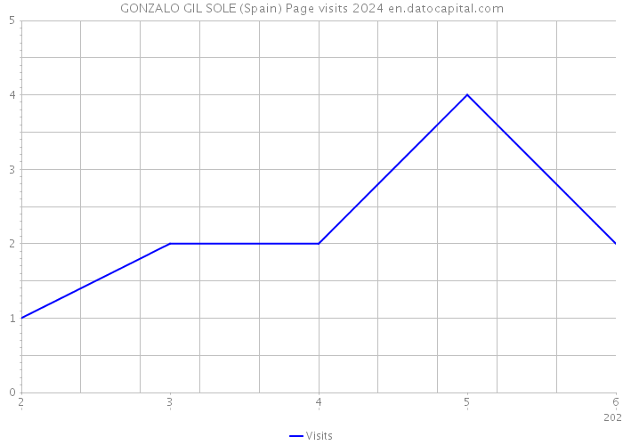 GONZALO GIL SOLE (Spain) Page visits 2024 