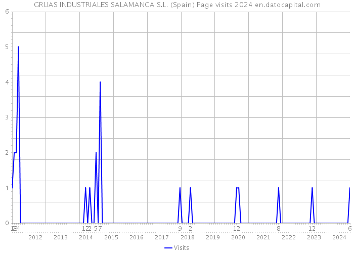 GRUAS INDUSTRIALES SALAMANCA S.L. (Spain) Page visits 2024 