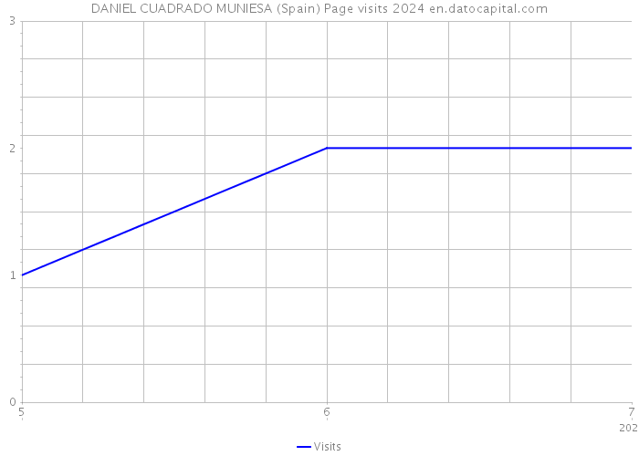 DANIEL CUADRADO MUNIESA (Spain) Page visits 2024 