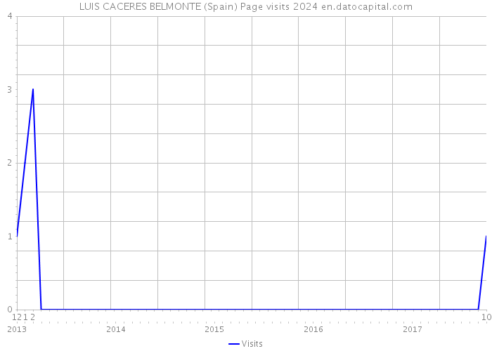 LUIS CACERES BELMONTE (Spain) Page visits 2024 