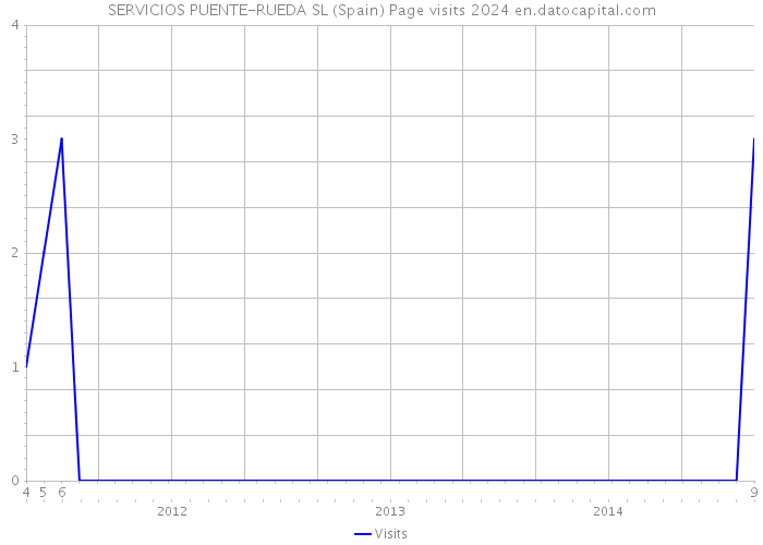 SERVICIOS PUENTE-RUEDA SL (Spain) Page visits 2024 