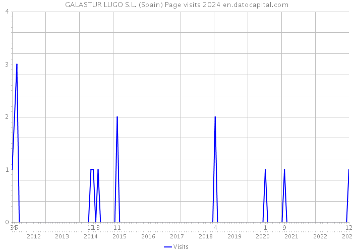 GALASTUR LUGO S.L. (Spain) Page visits 2024 