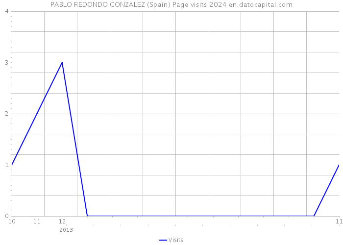 PABLO REDONDO GONZALEZ (Spain) Page visits 2024 