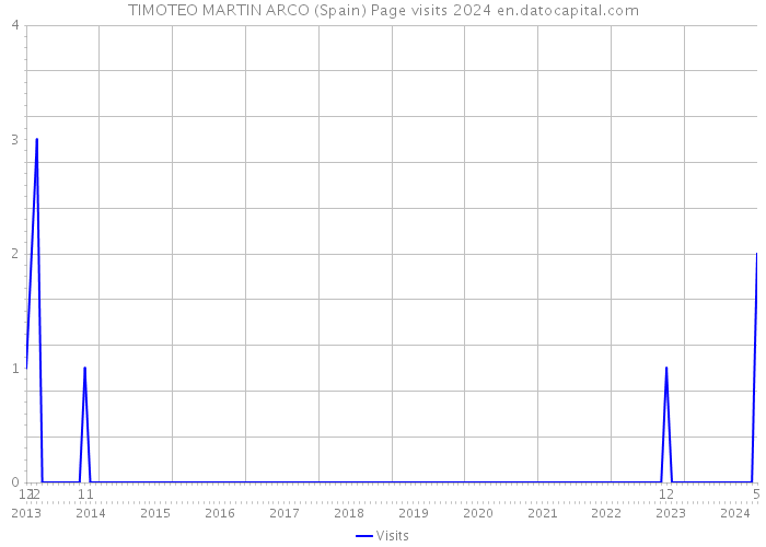 TIMOTEO MARTIN ARCO (Spain) Page visits 2024 