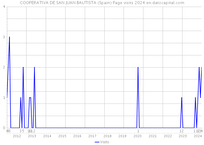 COOPERATIVA DE SAN JUAN BAUTISTA (Spain) Page visits 2024 