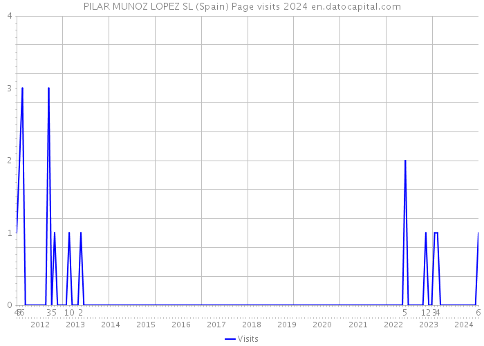 PILAR MUNOZ LOPEZ SL (Spain) Page visits 2024 