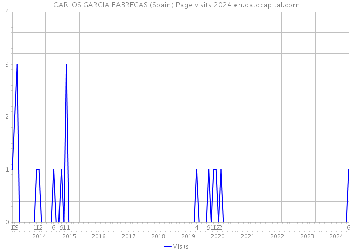 CARLOS GARCIA FABREGAS (Spain) Page visits 2024 