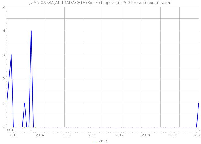 JUAN CARBAJAL TRADACETE (Spain) Page visits 2024 