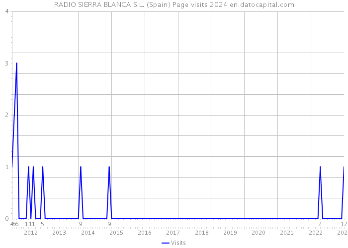 RADIO SIERRA BLANCA S.L. (Spain) Page visits 2024 