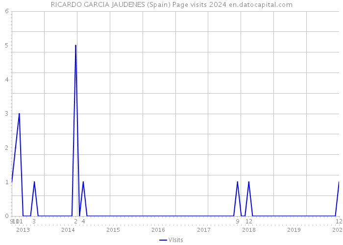 RICARDO GARCIA JAUDENES (Spain) Page visits 2024 