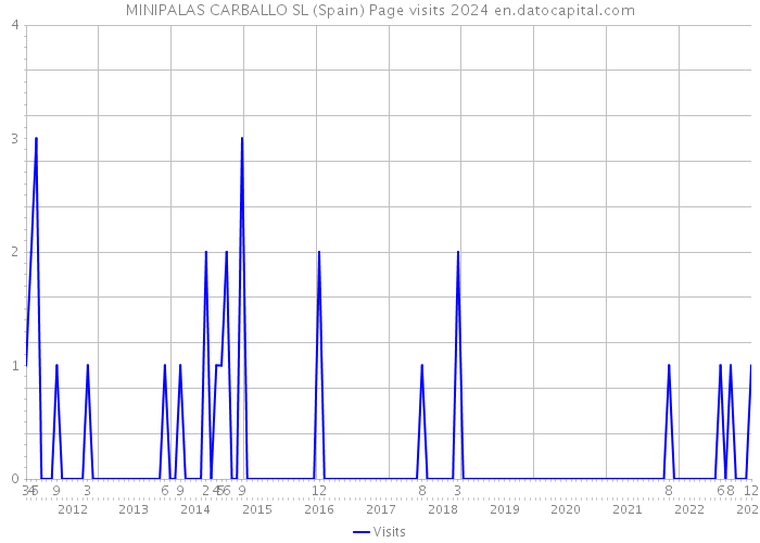 MINIPALAS CARBALLO SL (Spain) Page visits 2024 