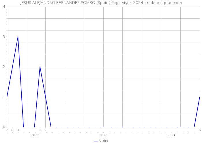 JESUS ALEJANDRO FERNANDEZ POMBO (Spain) Page visits 2024 