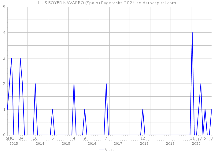 LUIS BOYER NAVARRO (Spain) Page visits 2024 
