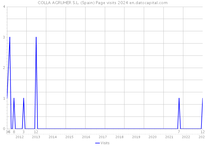 COLLA AGRUHER S.L. (Spain) Page visits 2024 