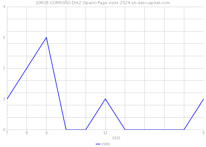 JORGE GORROÑO DIAZ (Spain) Page visits 2024 