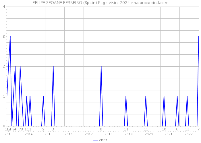 FELIPE SEOANE FERREIRO (Spain) Page visits 2024 