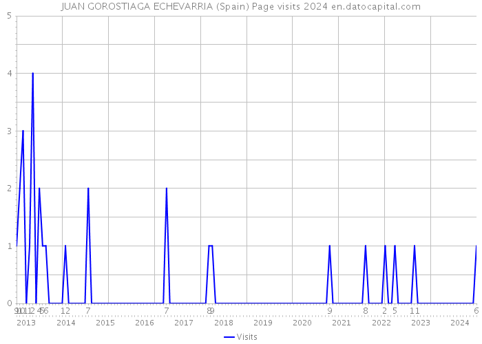 JUAN GOROSTIAGA ECHEVARRIA (Spain) Page visits 2024 