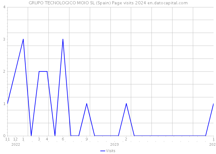 GRUPO TECNOLOGICO MOIO SL (Spain) Page visits 2024 