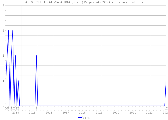 ASOC CULTURAL VIA AURIA (Spain) Page visits 2024 