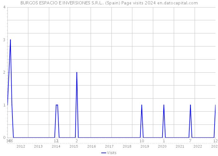 BURGOS ESPACIO E INVERSIONES S.R.L.. (Spain) Page visits 2024 