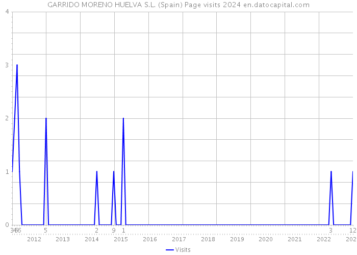 GARRIDO MORENO HUELVA S.L. (Spain) Page visits 2024 