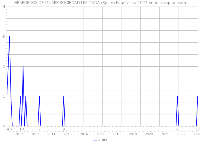 HEREDEROS DE ITURBE SOCIEDAD LIMITADA (Spain) Page visits 2024 