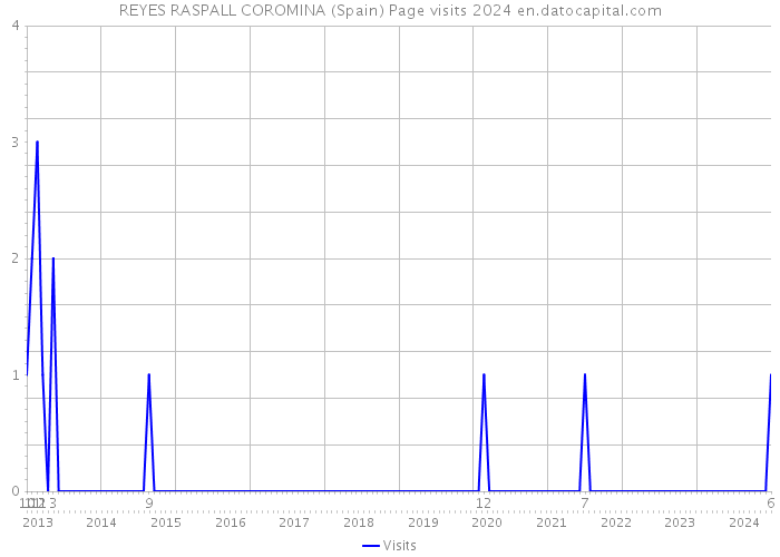 REYES RASPALL COROMINA (Spain) Page visits 2024 