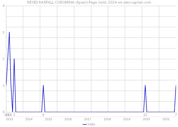 REYES RASPALL COROMINA (Spain) Page visits 2024 