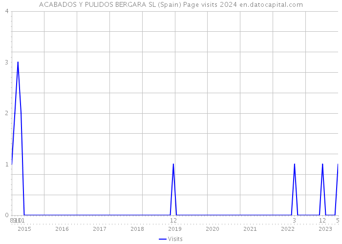 ACABADOS Y PULIDOS BERGARA SL (Spain) Page visits 2024 