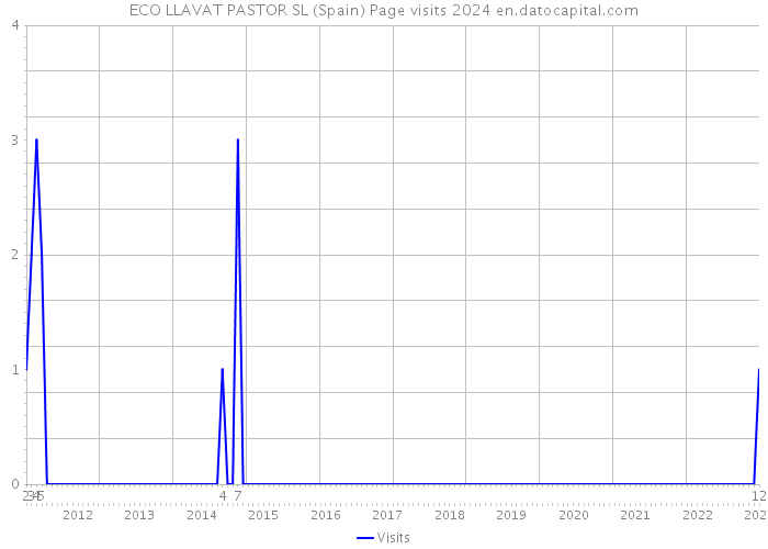 ECO LLAVAT PASTOR SL (Spain) Page visits 2024 