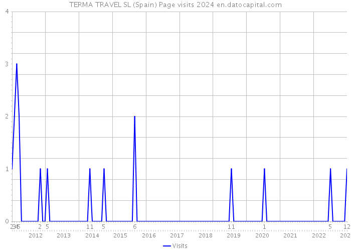 TERMA TRAVEL SL (Spain) Page visits 2024 