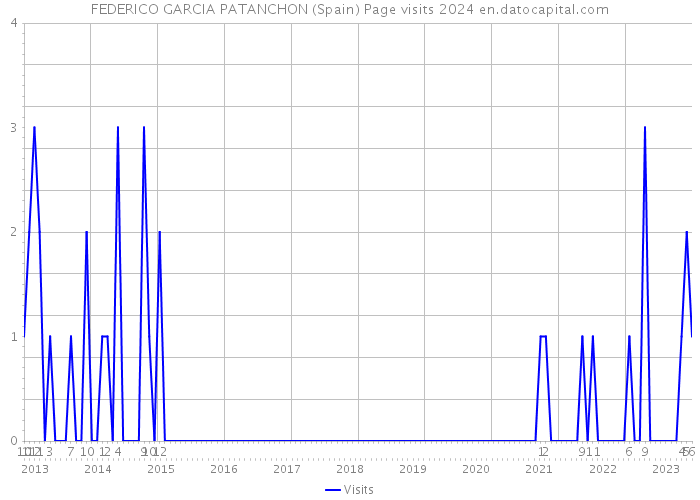 FEDERICO GARCIA PATANCHON (Spain) Page visits 2024 