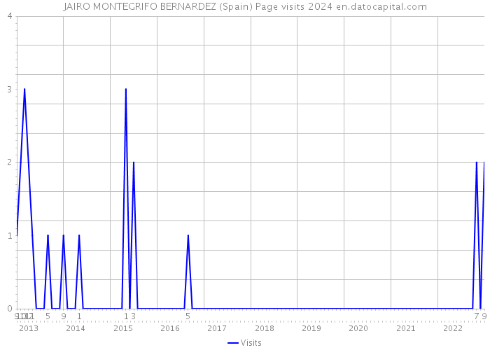 JAIRO MONTEGRIFO BERNARDEZ (Spain) Page visits 2024 