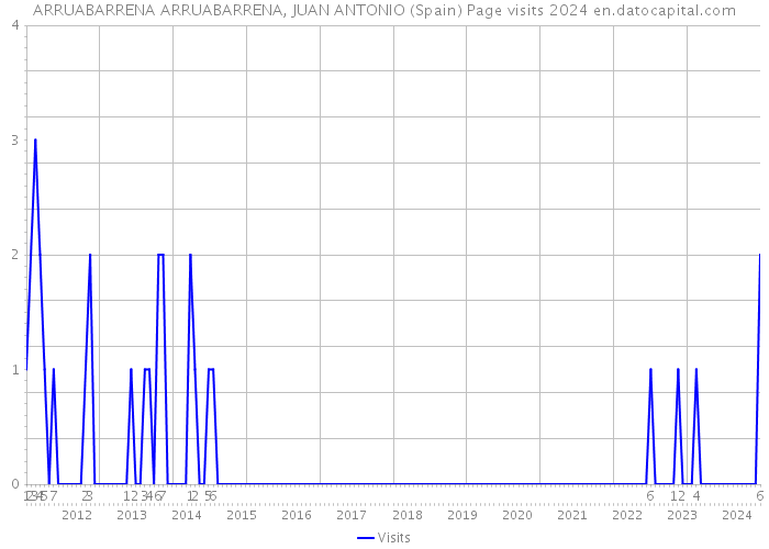 ARRUABARRENA ARRUABARRENA, JUAN ANTONIO (Spain) Page visits 2024 