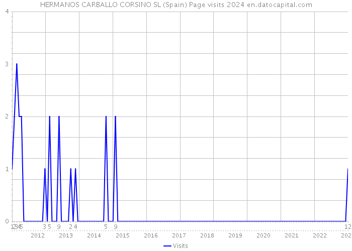 HERMANOS CARBALLO CORSINO SL (Spain) Page visits 2024 